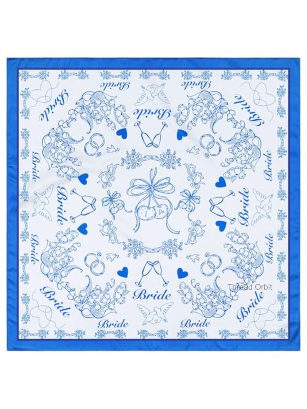 Satin Bandana Head Scarf 27.5" Square Polyester Neckerchief